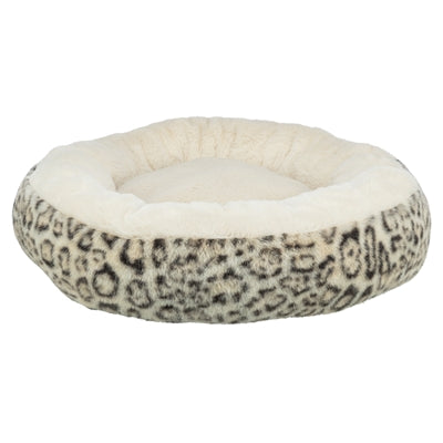 Trixie Hondenmand Leo Soft Rond Pluche Creme / Panterprint